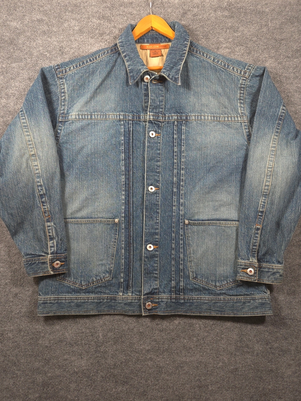 Vintage Sean John Denim Jacket‎ XL Blue Baggy Y2K Hip Hop Streetwear Skater 90s